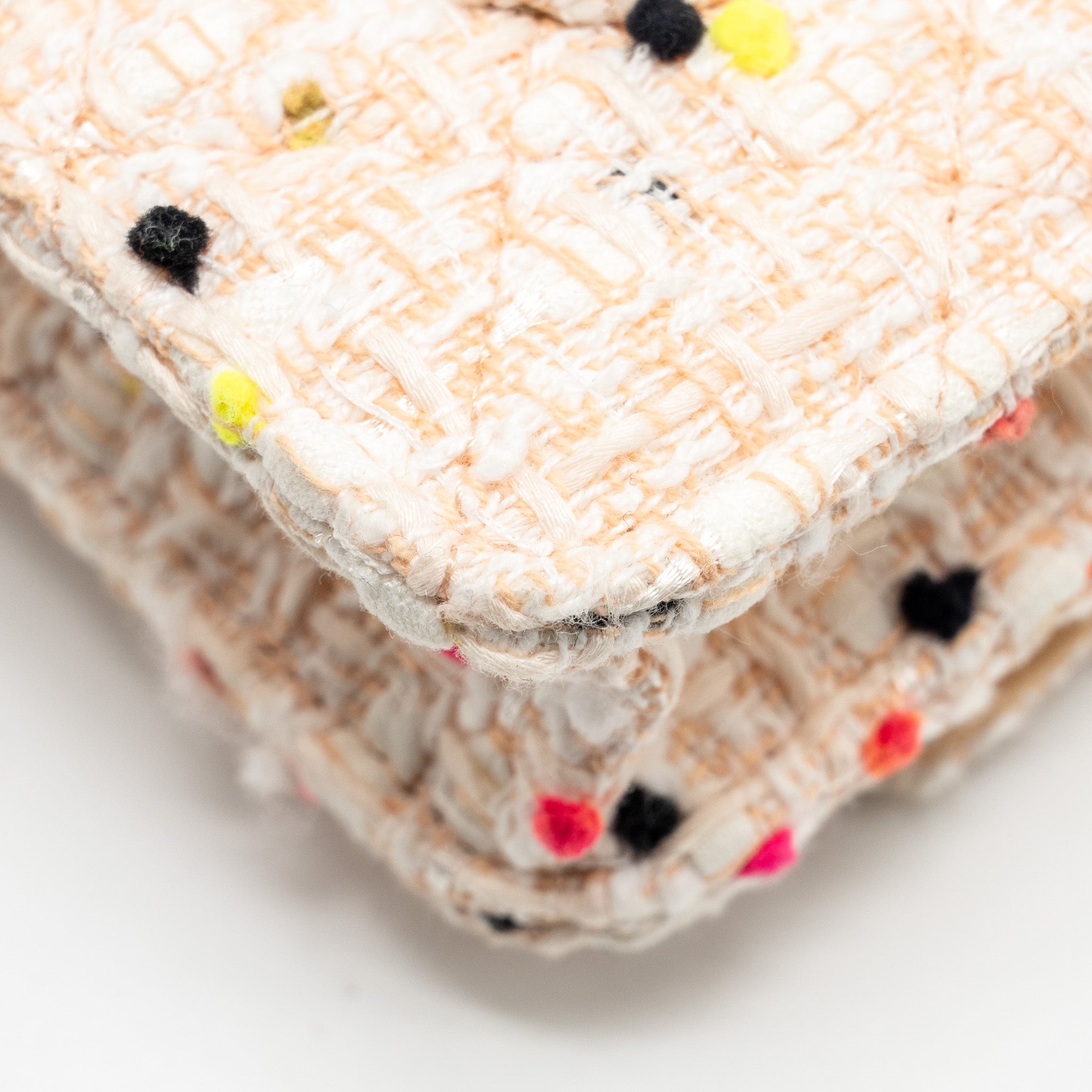 CHANEL 19S WALLET ON CHAIN/O MINI BAG TWEED MULTICOLOUR LGHW