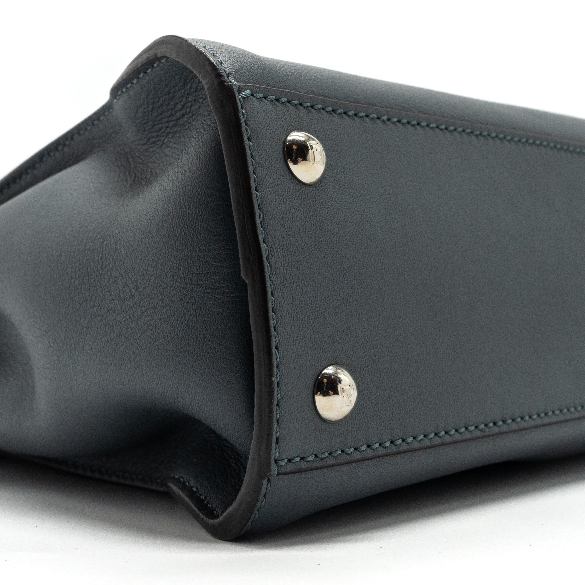 FENDI MEDIUM PEEKABOO LEATHER LIGHT BLUE SHW