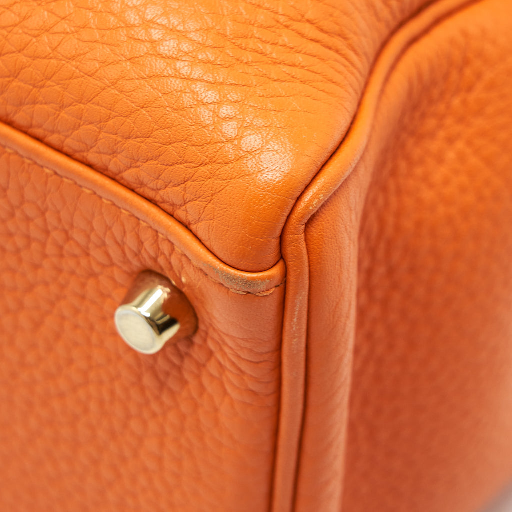 HERMES KELLY 35 CLEMENCE ORANGE GHW