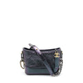 CHANEL SMALL GABRIELLE HOBO BAG LAMBSKIN IRIDESCENT PURPLE MULTICOLOUR HARDWARE