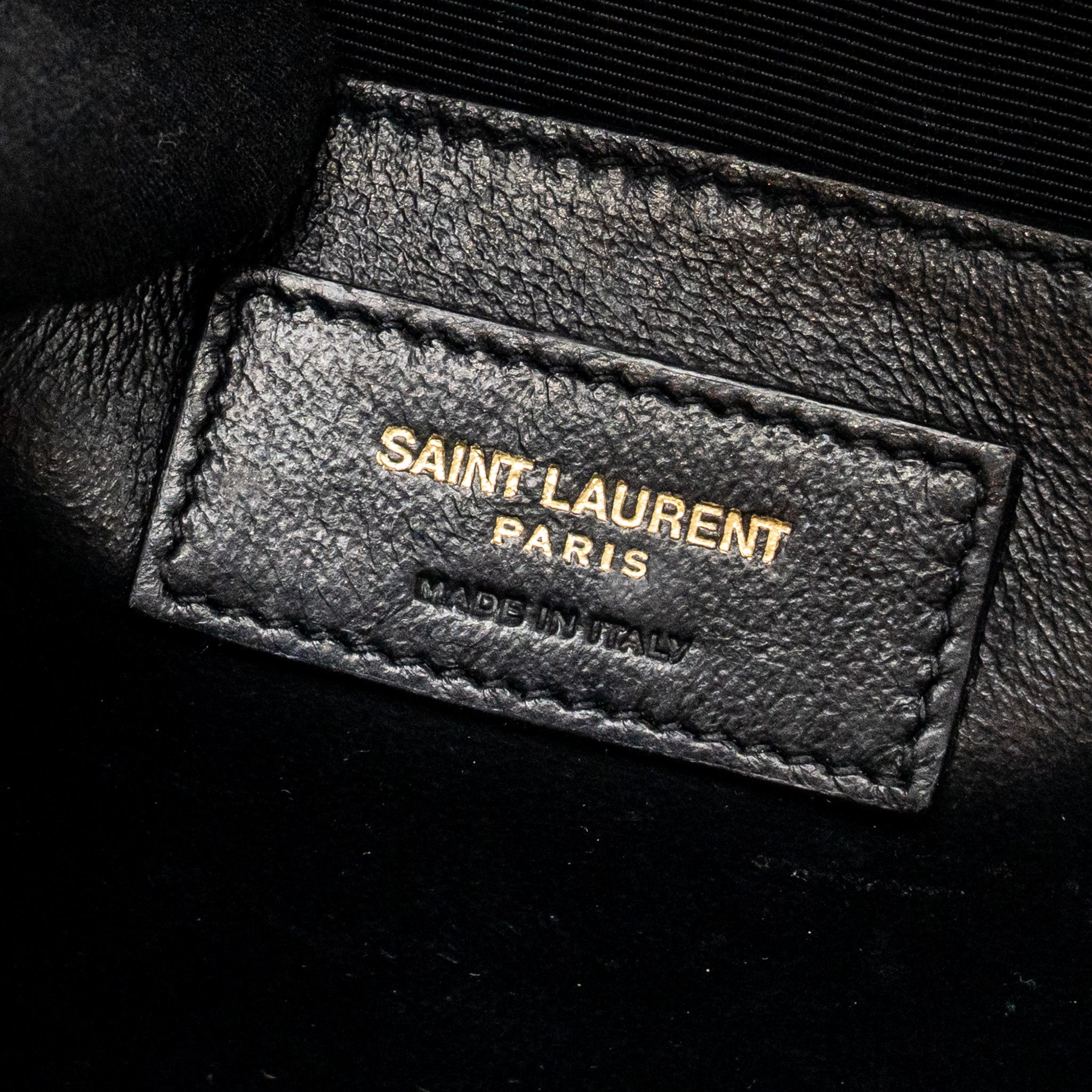 SAINT LAURENT/YSL MEDIUM ENVELOPE BAG CALFSKIN BLACK GHW