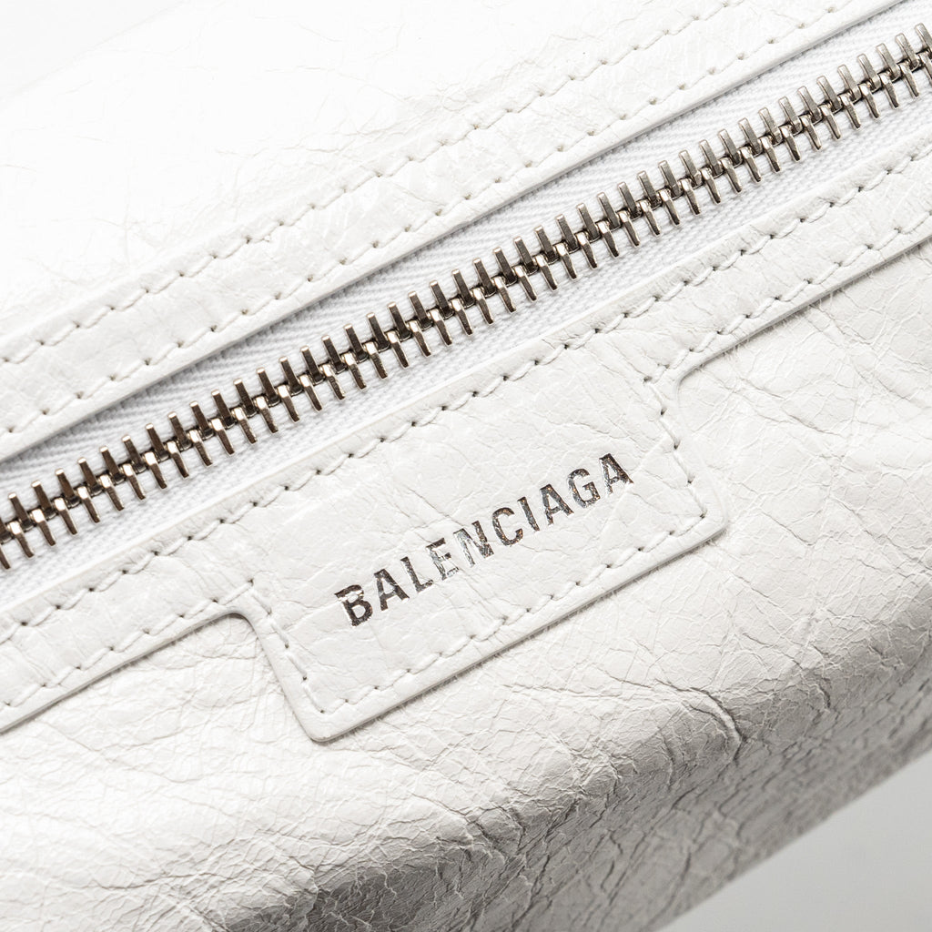 BALENCIAGA SUPERBUSY XS SLING BAG CALFSKIN OPTIC WHITE SHW
