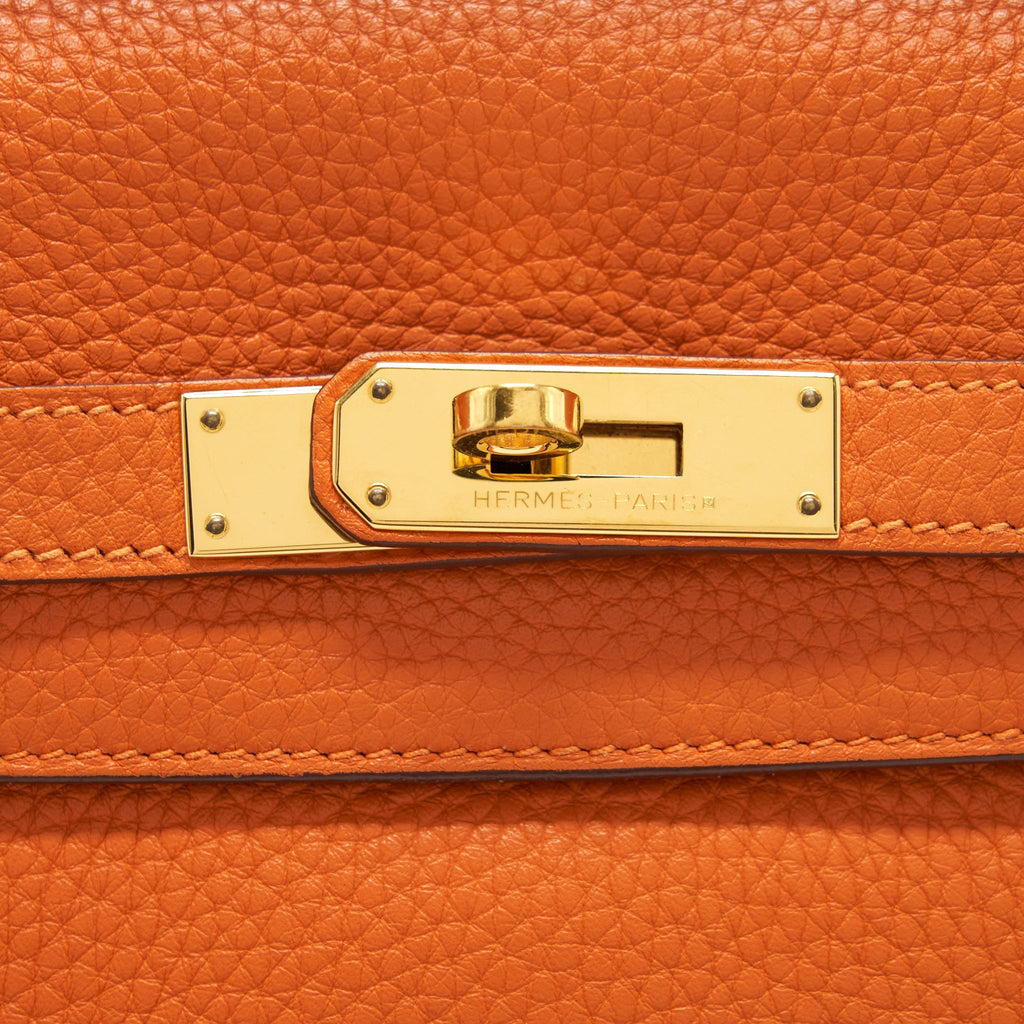 HERMES KELLY 35 CLEMENCE ORANGE GHW