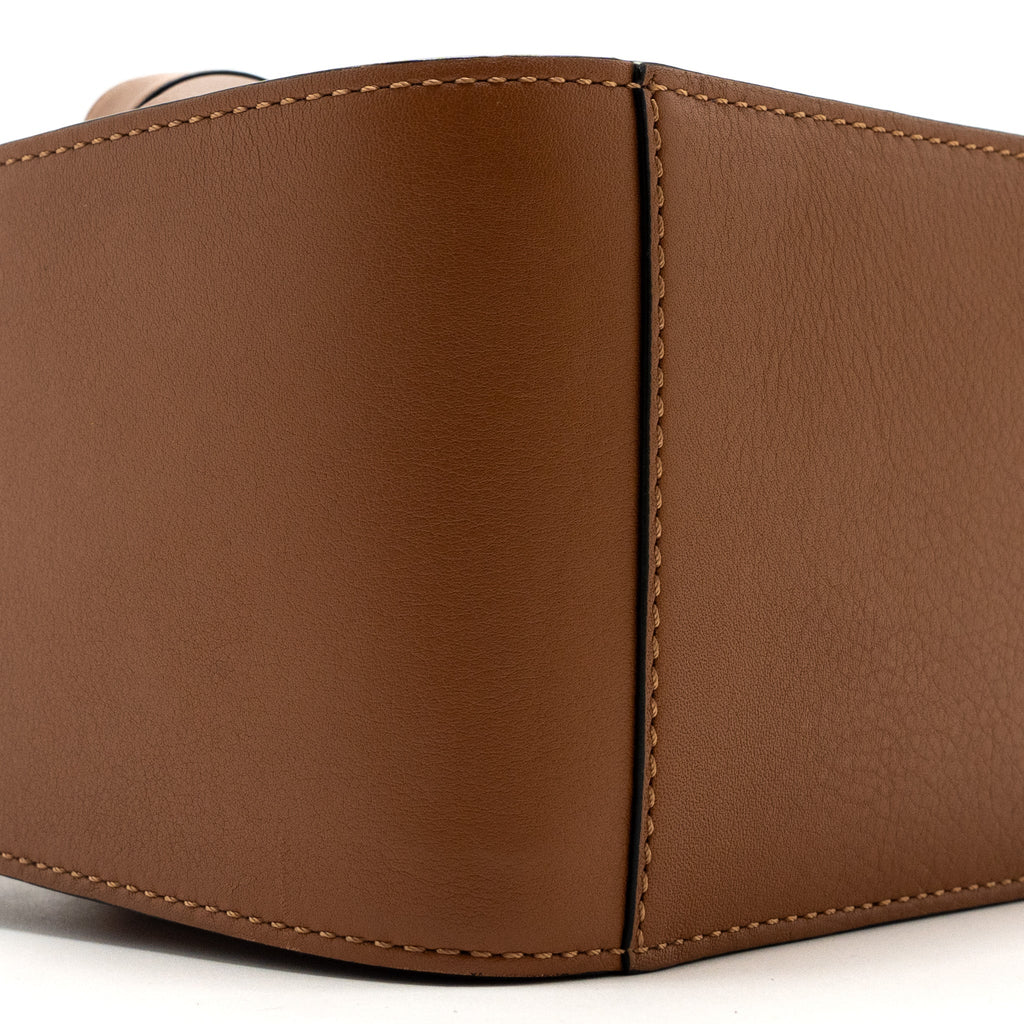 LOEWE MINI HAMMOCK DRAWSTRING BAG CALFSKIN TAN SHW
