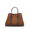 HERMES GARDEN PARTY 30 VERSO BAG, ALEZAN / BLUE OUTREMER/ ROUGE SELLIER