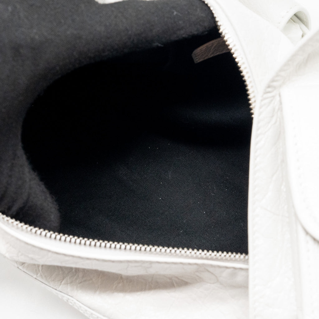 BALENCIAGA SUPERBUSY XS SLING BAG CALFSKIN OPTIC WHITE SHW