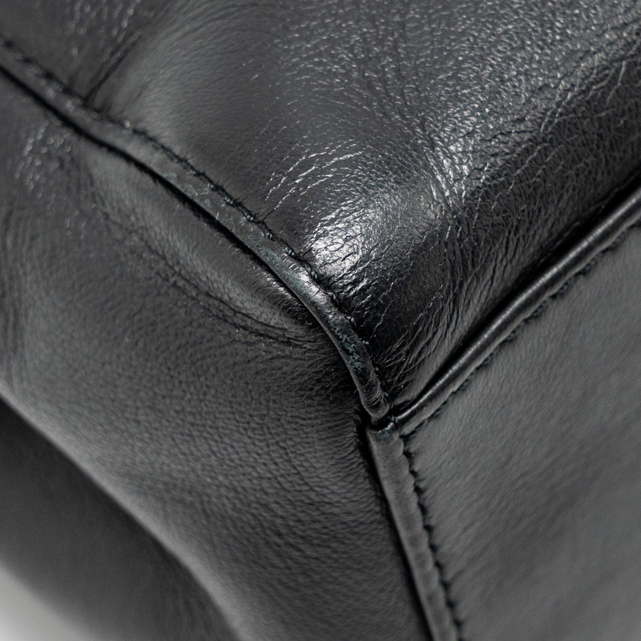 FENDI MINI PEEKABOO LAMBSKIN BLACK GHW