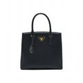 PRADA SAFFIANO LUX LEATHER TOTE BAG NERO