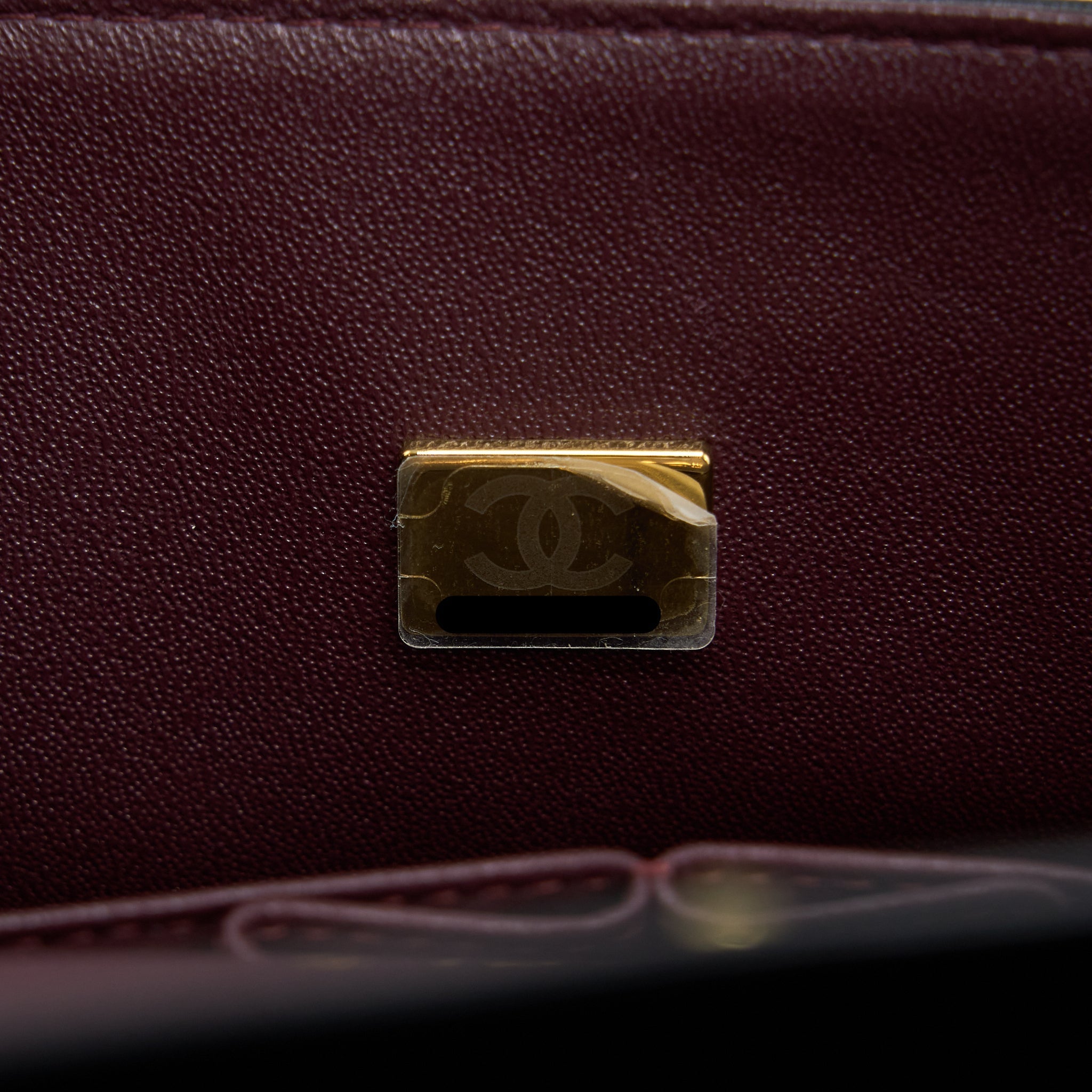 CHANEL SMALL CLASSIC DOUBLE FLAP BAG LAMBSKIN BLACK GHW (MICROCHIP)