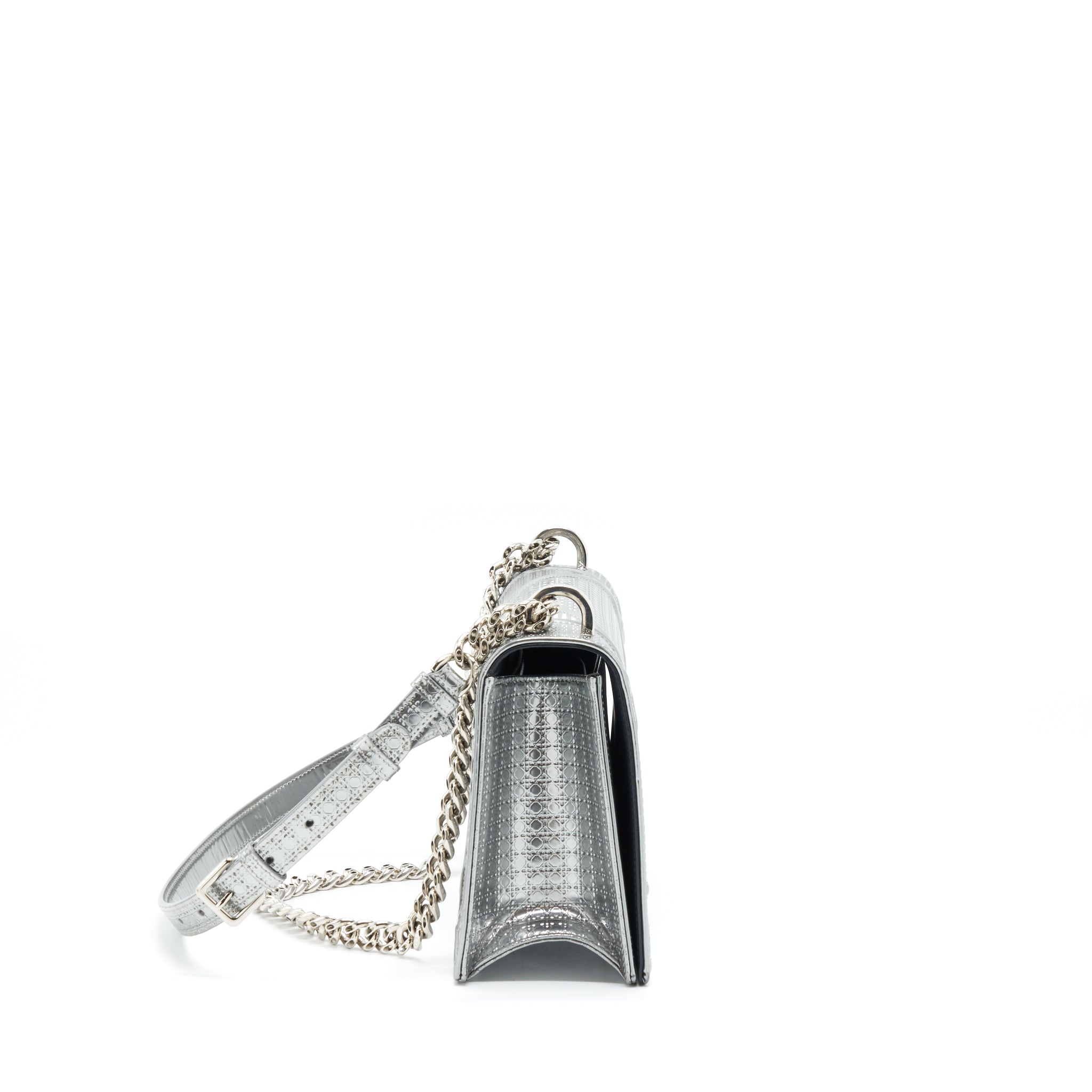 DIOR MEDIUM DIORAMA METALLIC SLIVER SHW