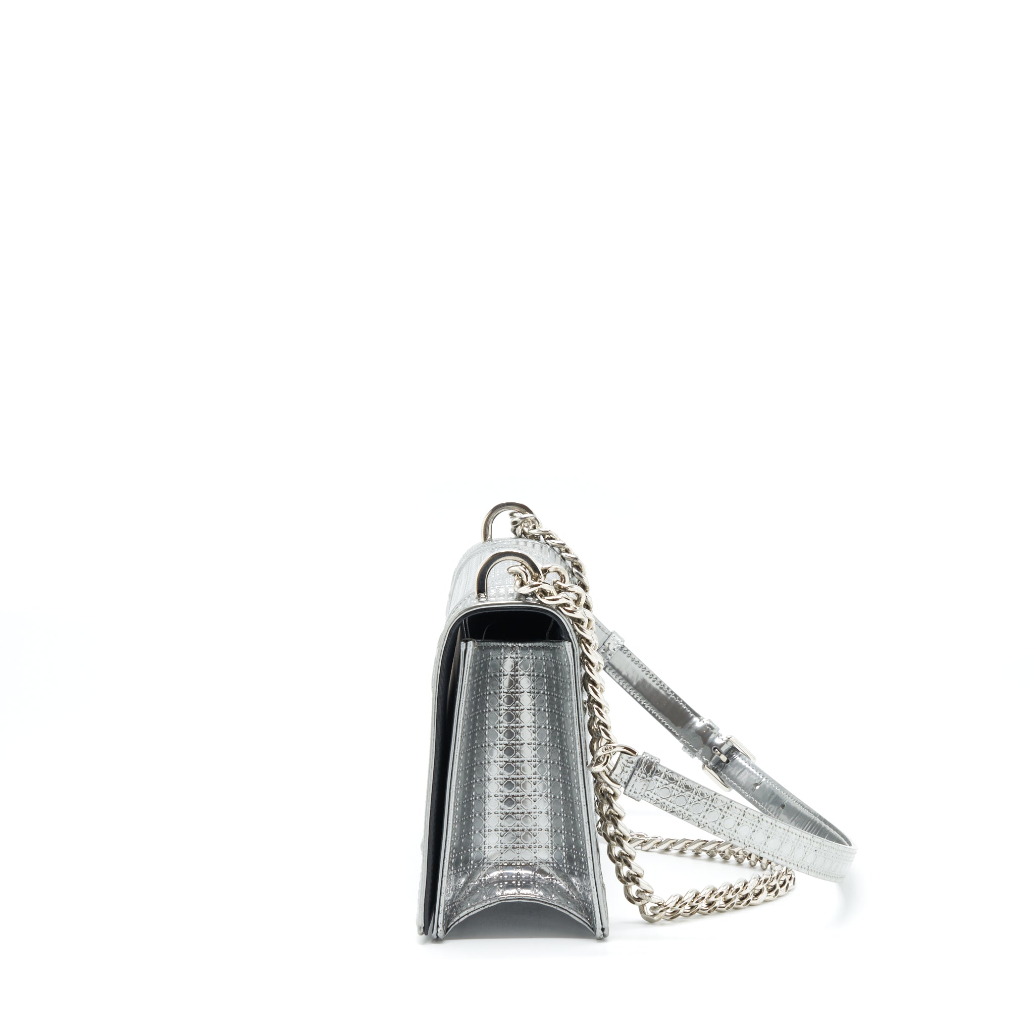 DIOR MEDIUM DIORAMA METALLIC SLIVER SHW