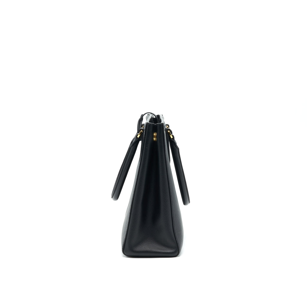 PRADA SAFFIANO LUX LEATHER TOTE BAG NERO