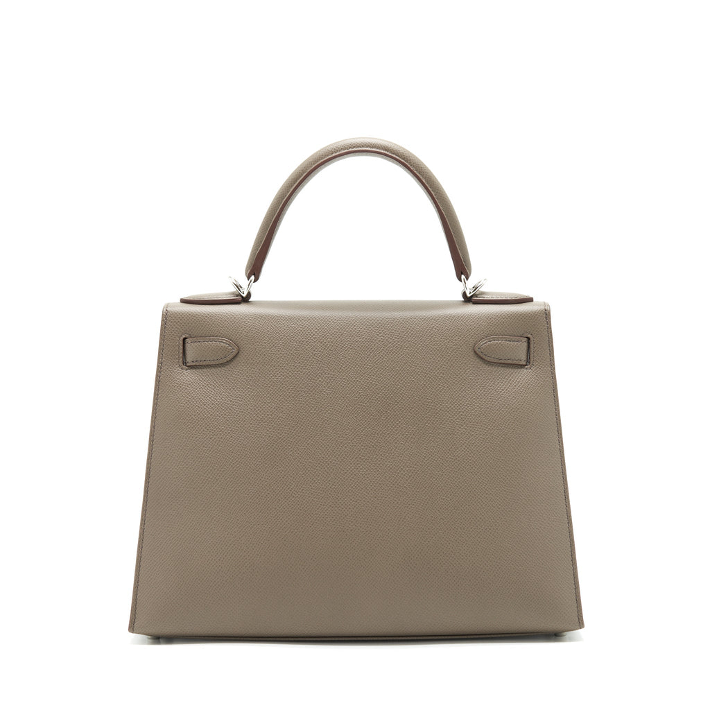 HERMES KELLY 28 EPSOM GRIS ETAIN SHW