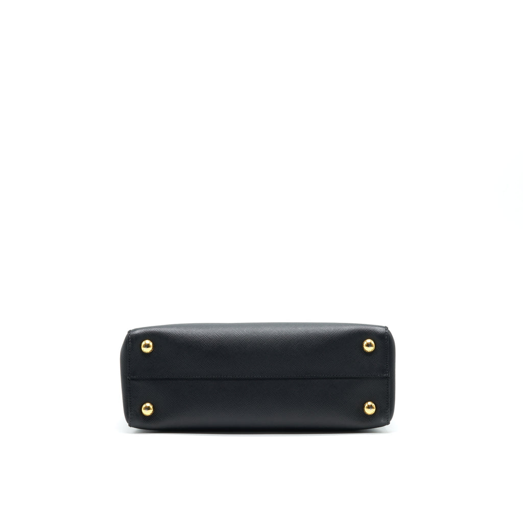 PRADA SAFFIANO LUX LEATHER TOTE BAG NERO