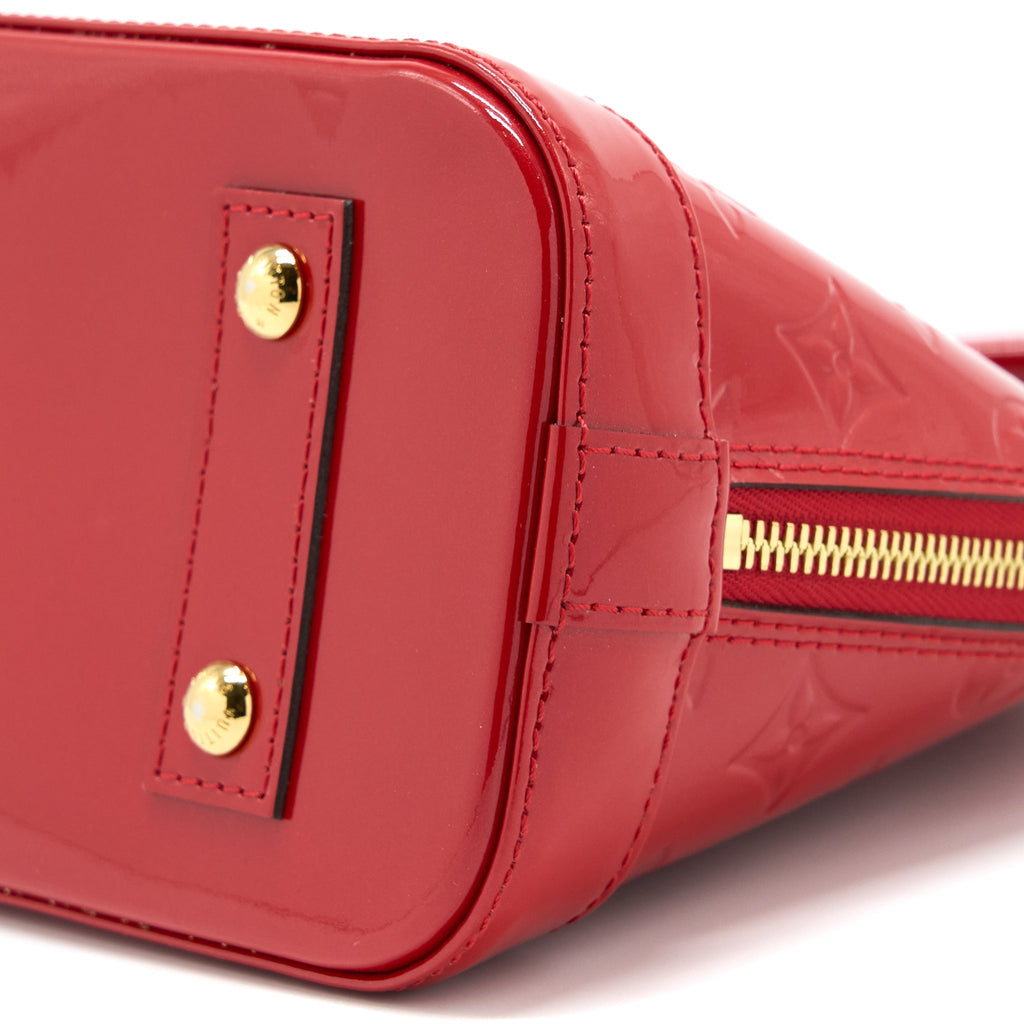 LOUIS VUITTON ALMA BB VERNIS RED GHW