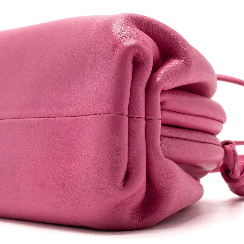 BOTTEGA VENETA MINI POUCH CALFSKIN PINK SHW
