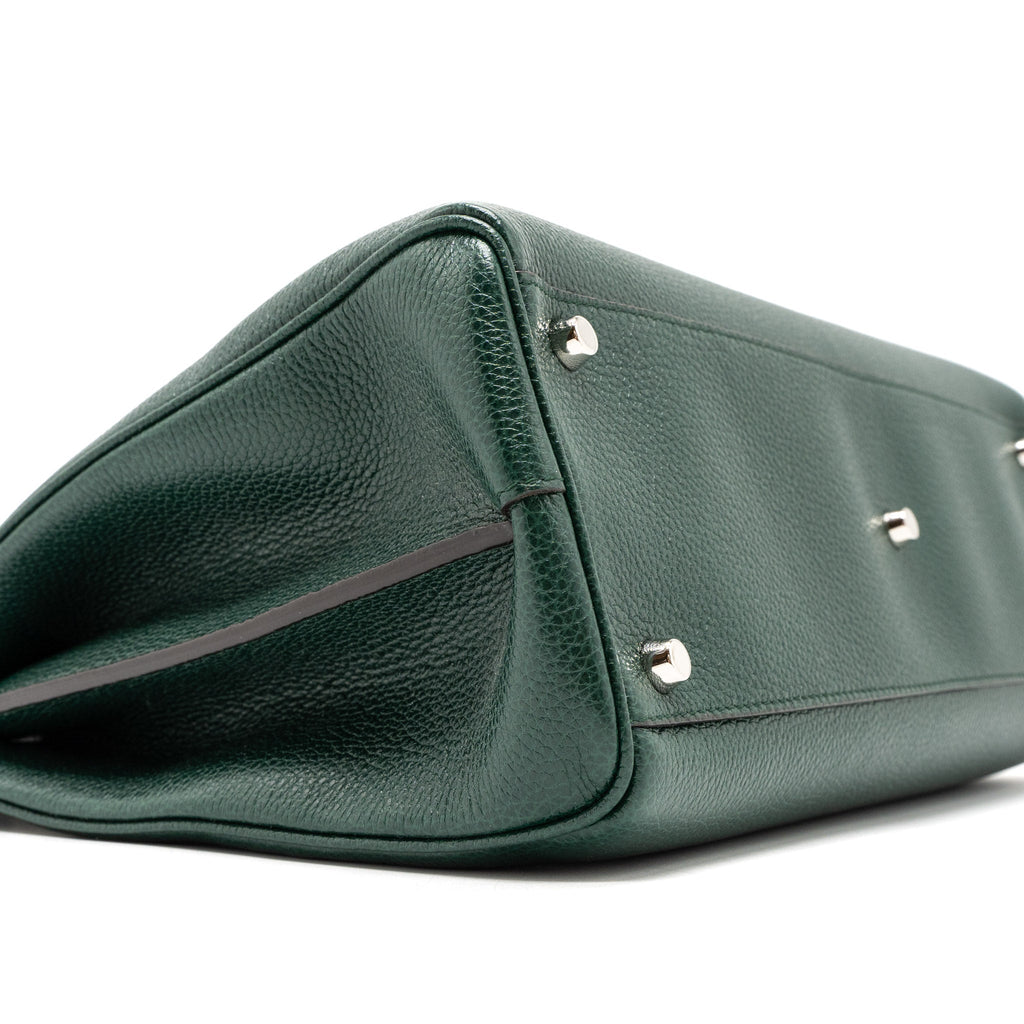 GUCCI TOP HANDLE ZUMI BAG CALFSKIN GREEN MULTICOLOUR HARDWARE