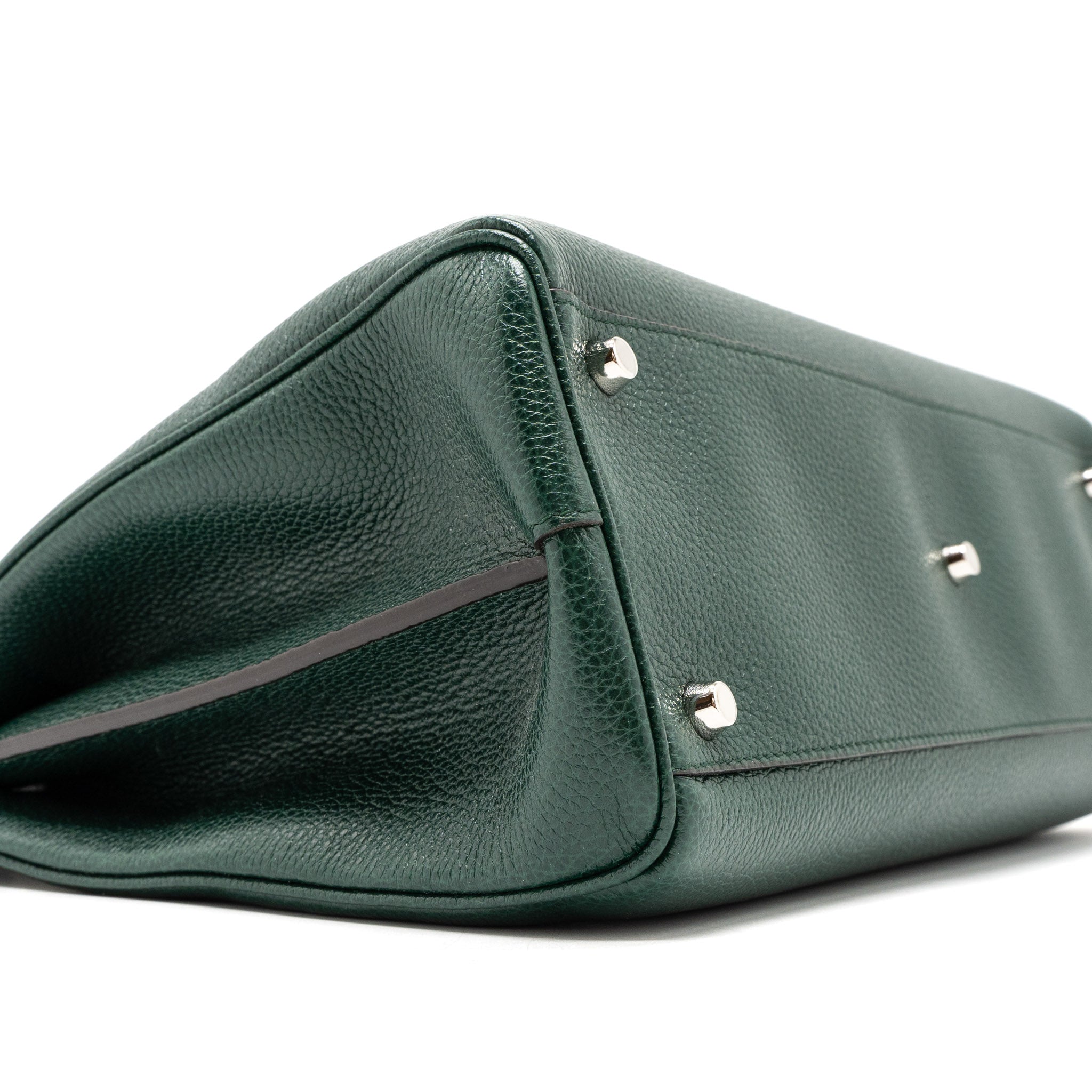 GUCCI TOP HANDLE ZUMI BAG CALFSKIN GREEN MULTICOLOUR HARDWARE