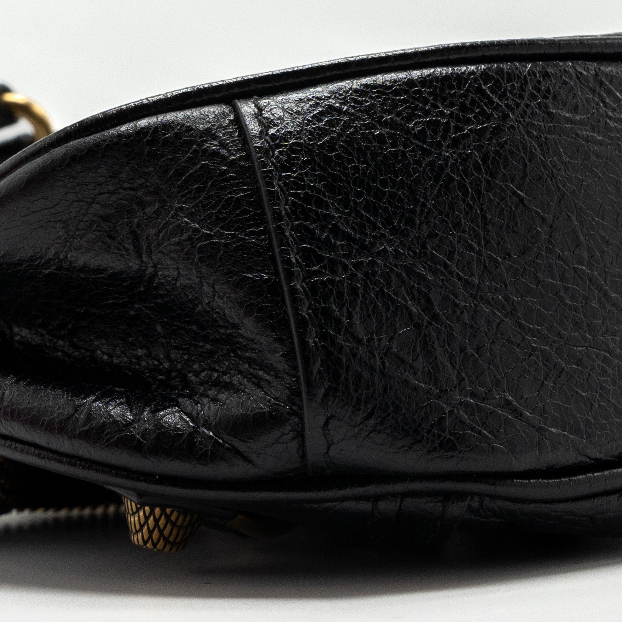 BALENCIAGA LE CAGOLE XS LAMBSKIN BLACK GHW