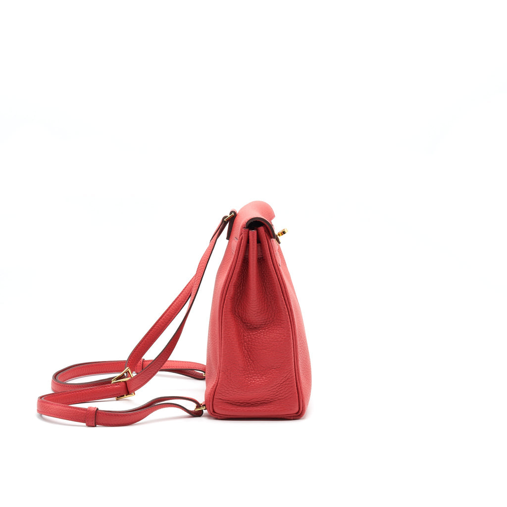 HERMES KELLY ADO A5 BOUGAINVILLEA GHW CLEMENCE LEATHER