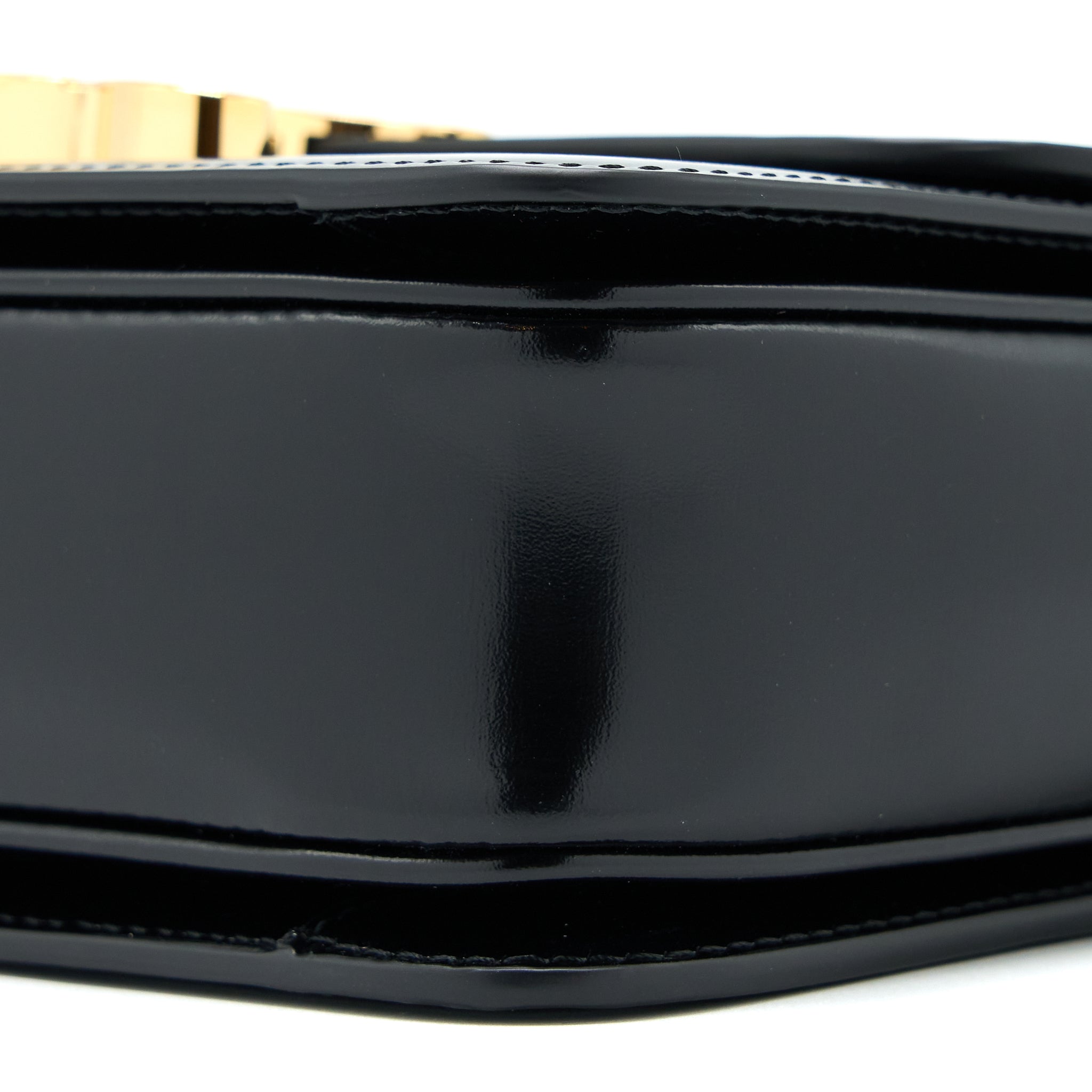 CELINE TEEN TRIOMPHE BAG IN SHINY CALFSKIN BLACK GHW