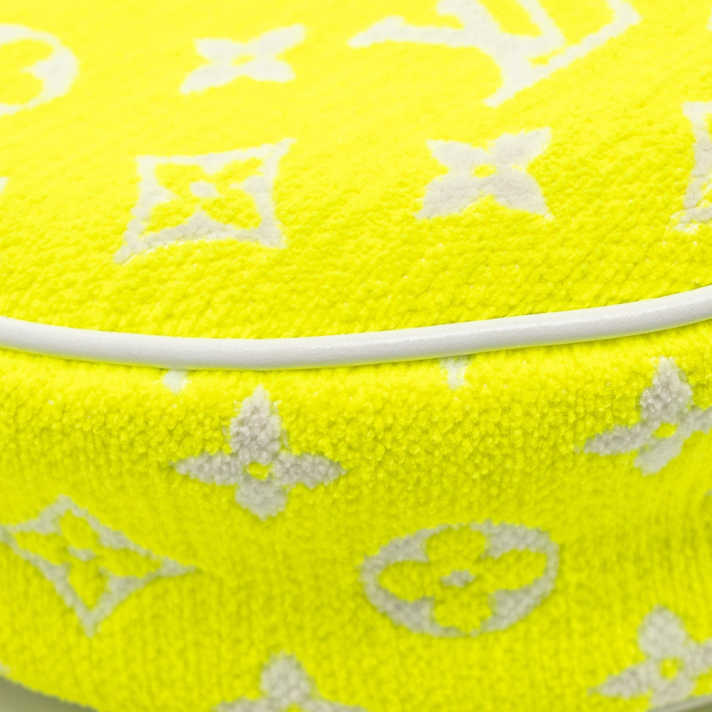 LOUIS VUITTON LOOP PM HALF-MOON BAGUETTE JACQUARD MONOGRAM YELLOW/WHITE GHW