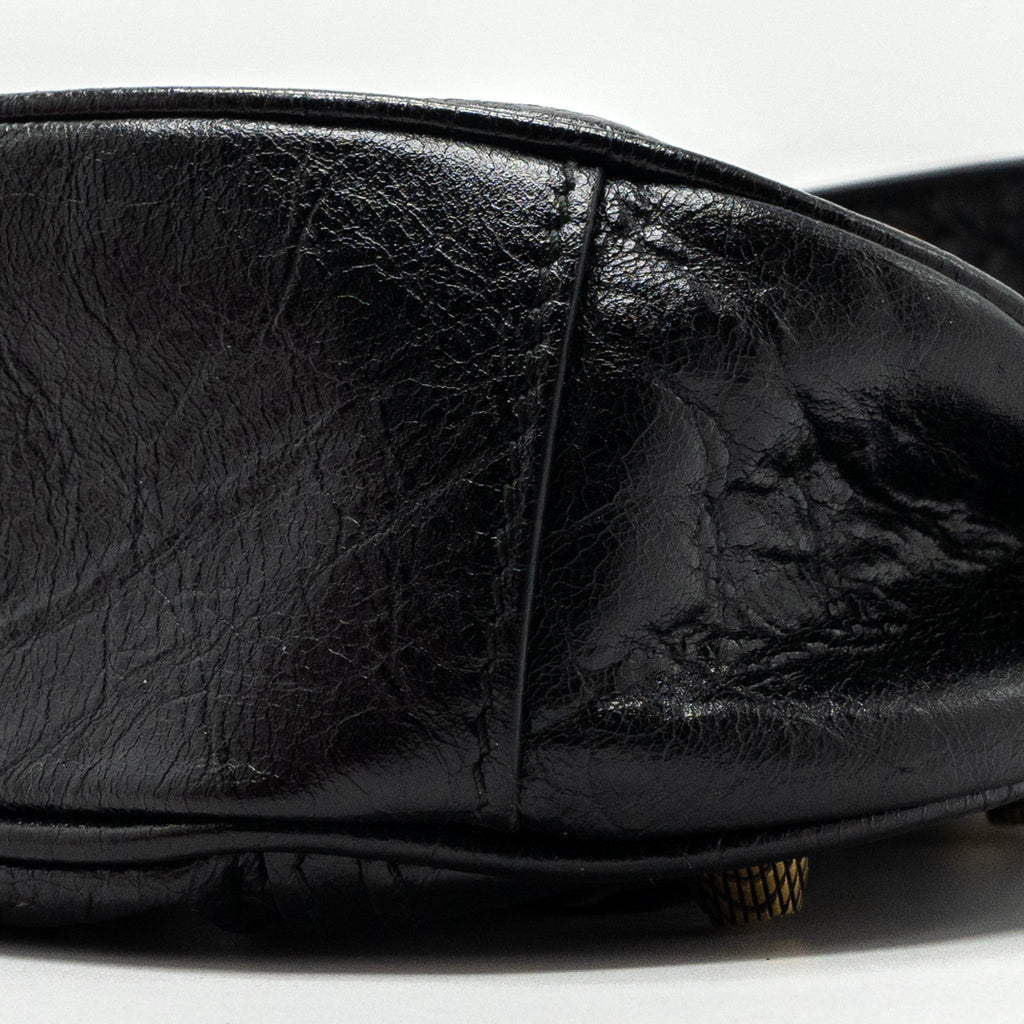 BALENCIAGA LE CAGOLE XS LAMBSKIN BLACK GHW