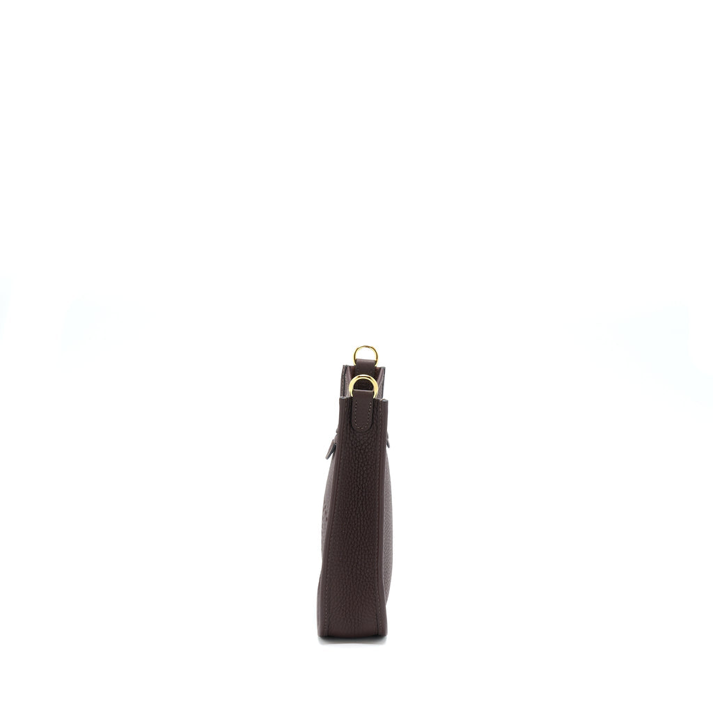 HERMES MINI EVELYNE CLEMENCE ROUGH H GHW WITH MULTICOLOUR STRAP