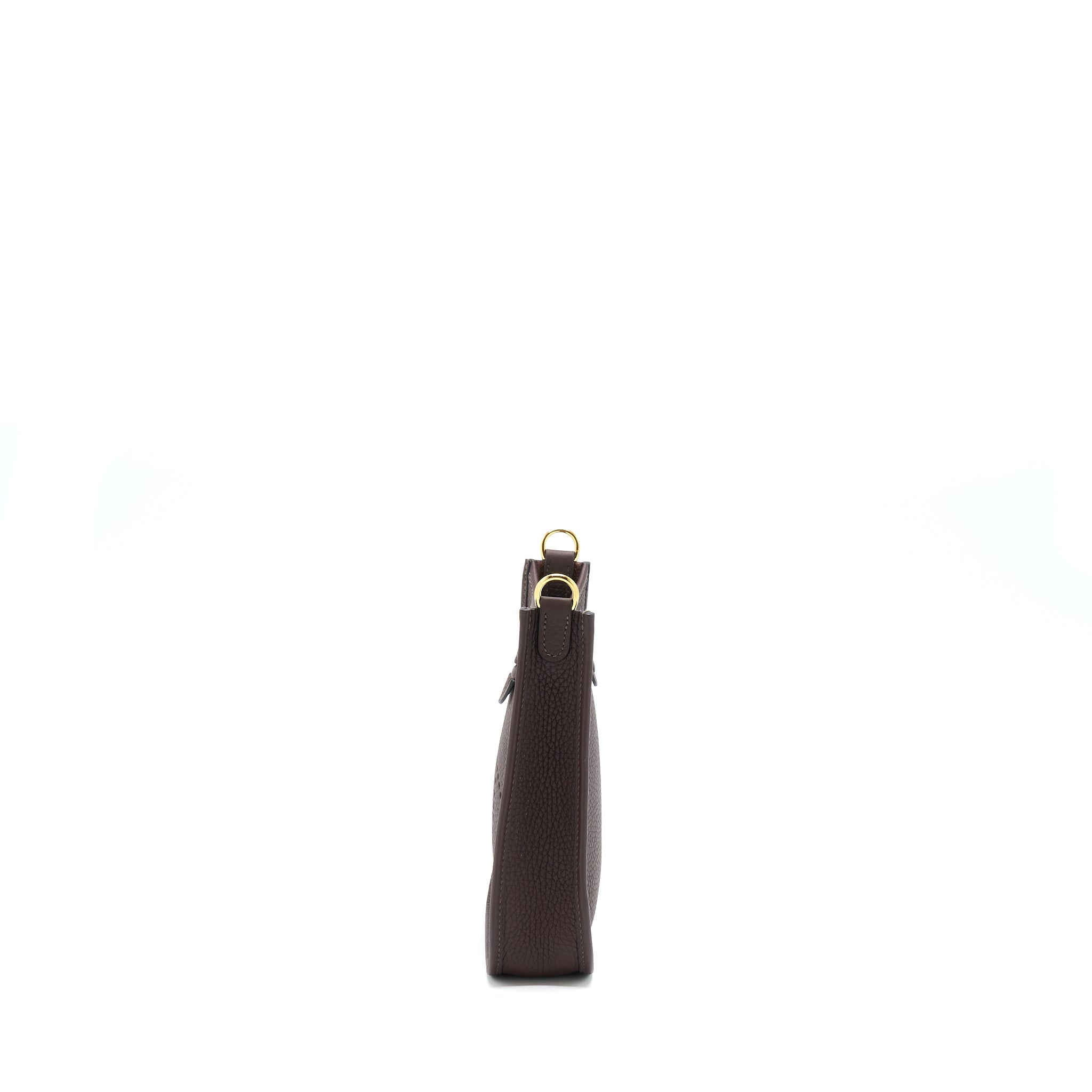 HERMES MINI EVELYNE CLEMENCE ROUGH H GHW WITH MULTICOLOUR STRAP