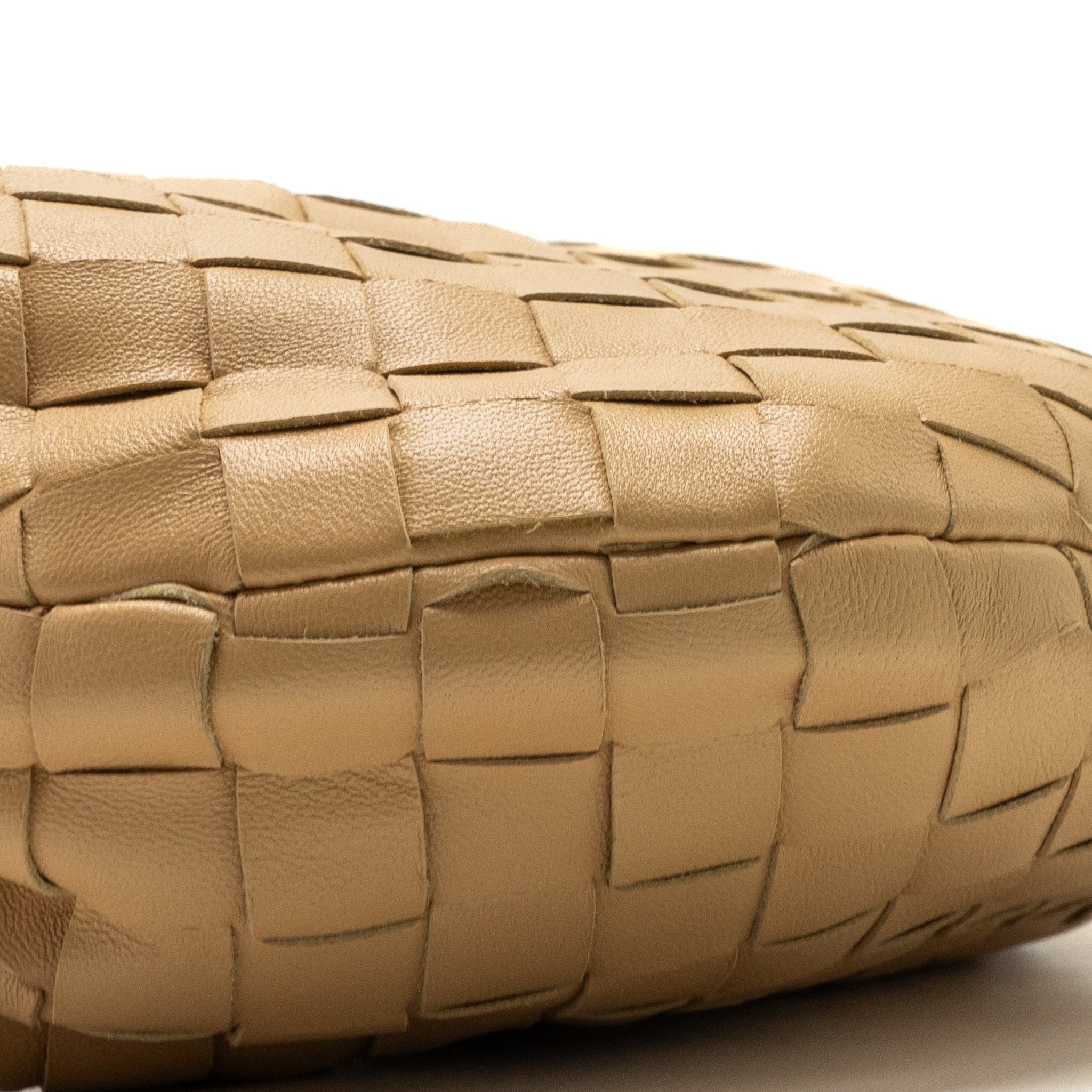 BOTTEGA VENETA MINI JODIE LEATHER BEIGE GHW