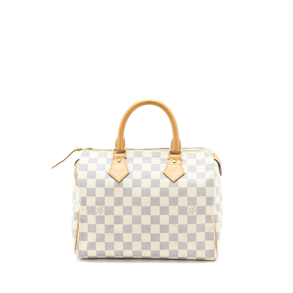 LOUIS VUITTON SPEEDY 25 DAMIER AZUR CANVAS GHW