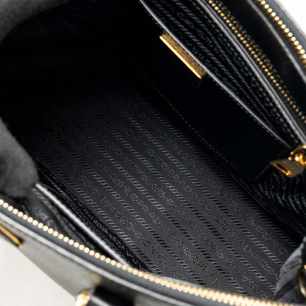 PRADA LARGE SAFFIANO TOTE BAG LEATHER BLACK GHW