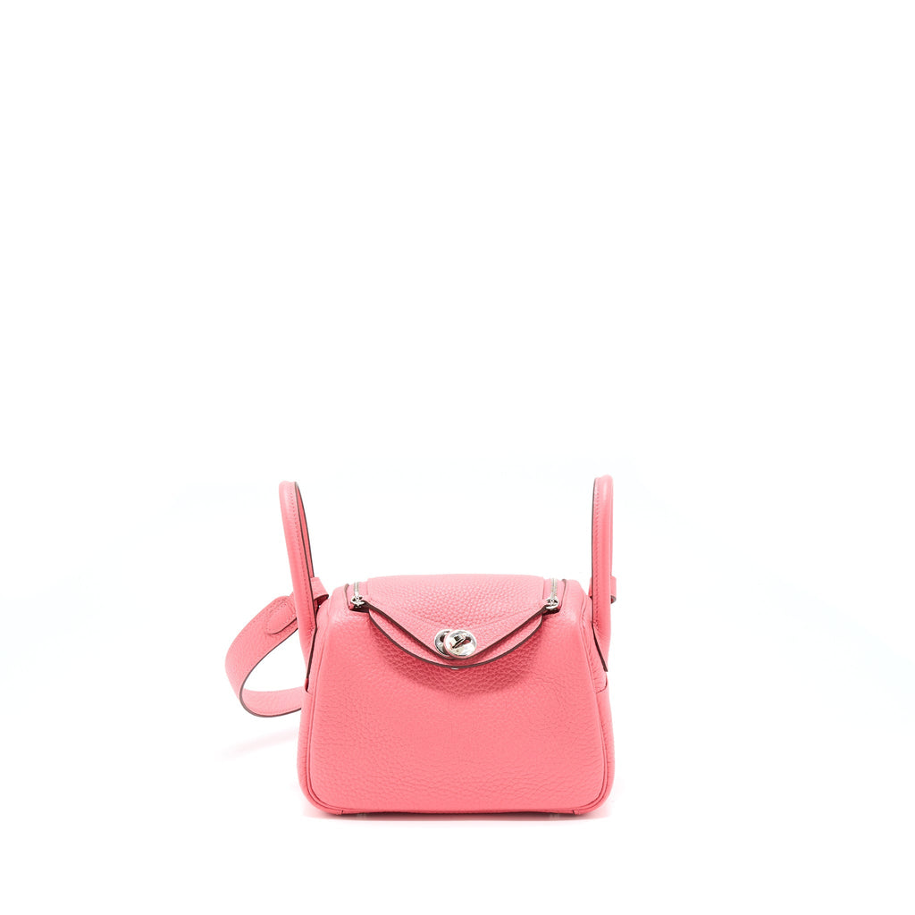 HERMES MINI LINDY CLEMENCE 8W ROSE AZALEE SHW