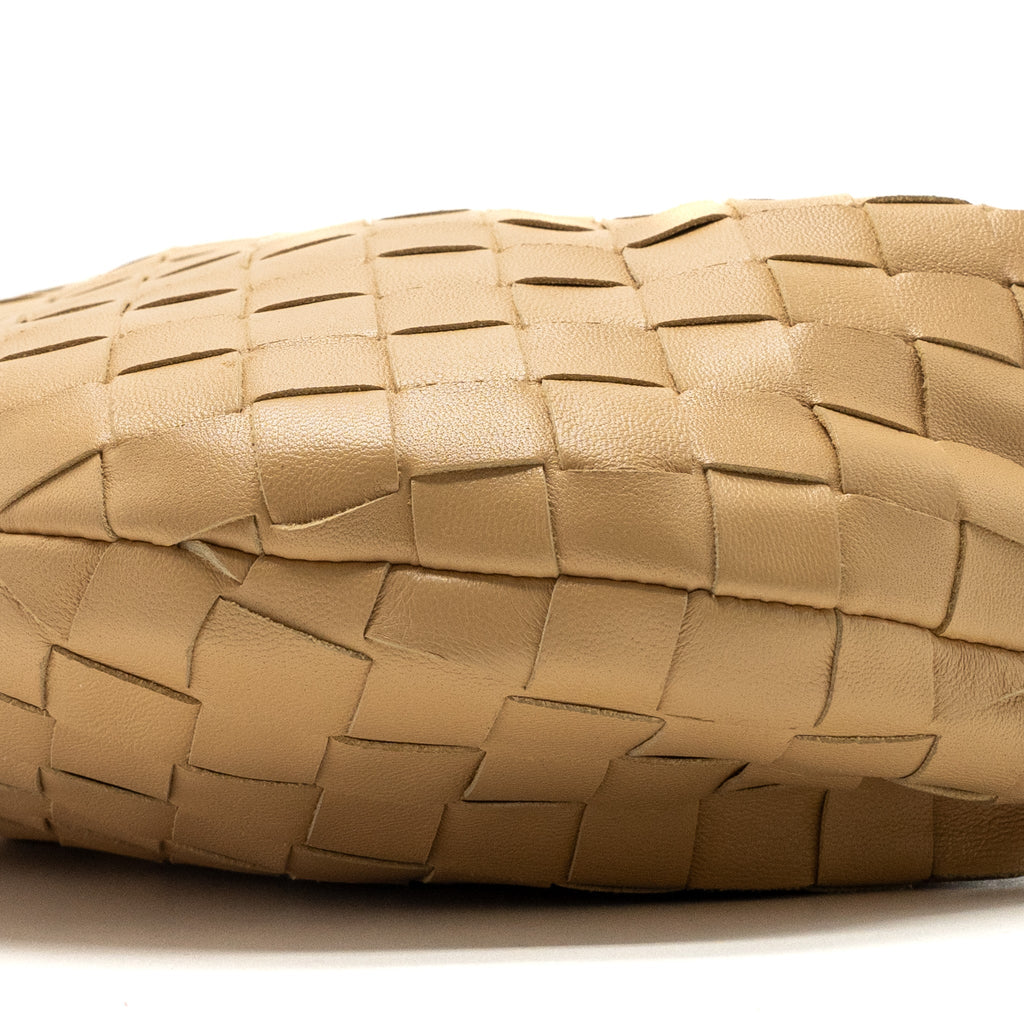BOTTEGA VENETA MINI JODIE LEATHER BEIGE GHW