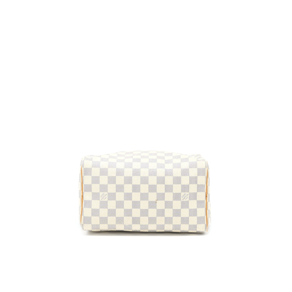 LOUIS VUITTON SPEEDY 25 DAMIER AZUR CANVAS GHW