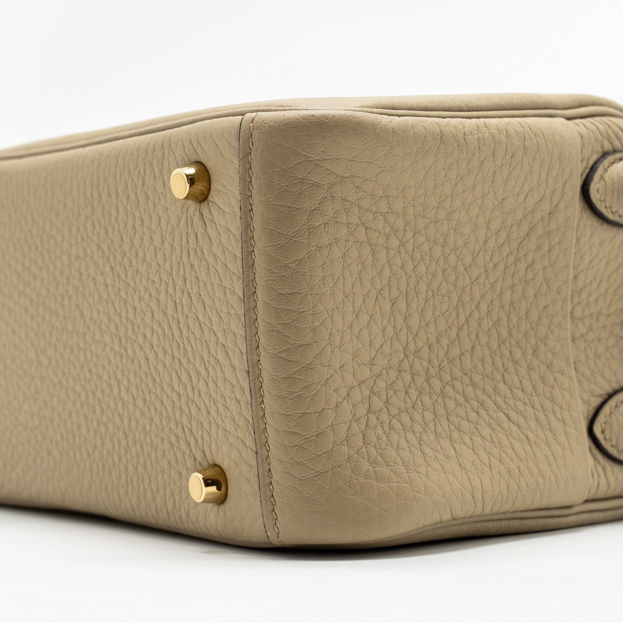 HERMES MINI LINDY II CLEMENCE 8Q BEIGE MARFA GHW