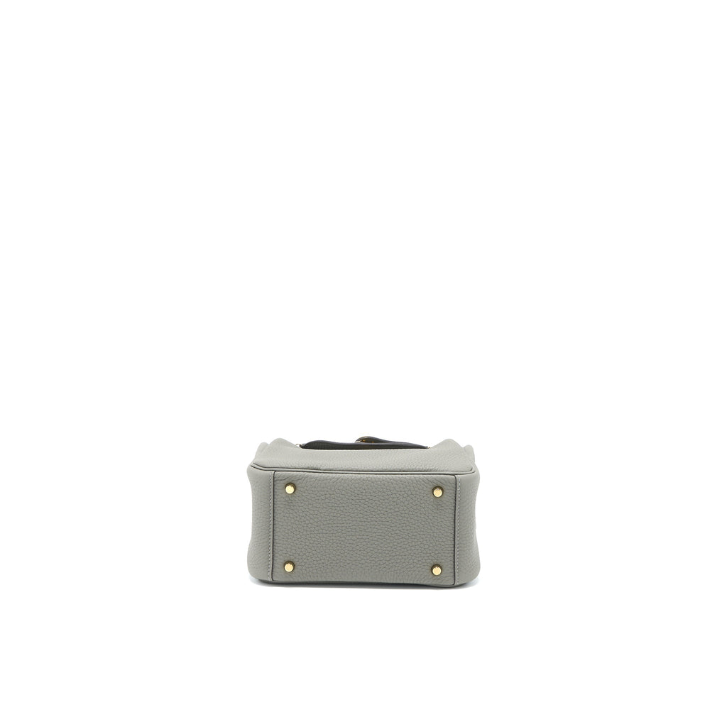 HERMES MINI LINDY CLEMENCE 0L GRIS MEYER GHW