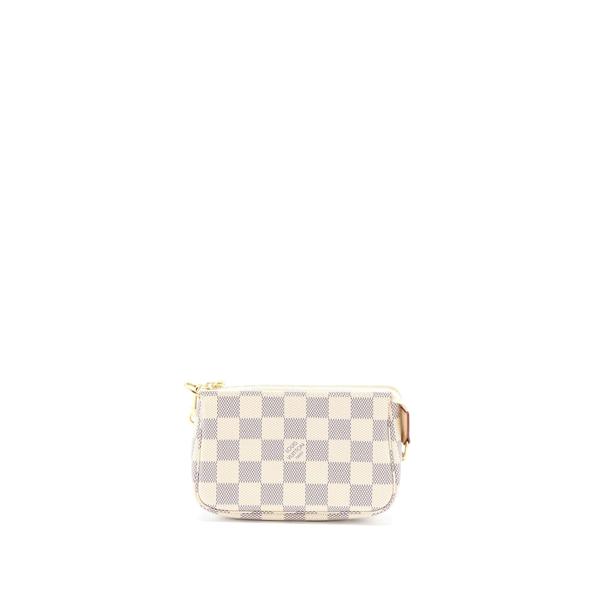 LOUIS VUITTON MINI POCHETTE ACCESSORIES DAMIER AZUR CANVAS GHW