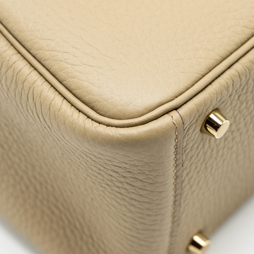 HERMES MINI LINDY II CLEMENCE 8Q BEIGE MARFA GHW