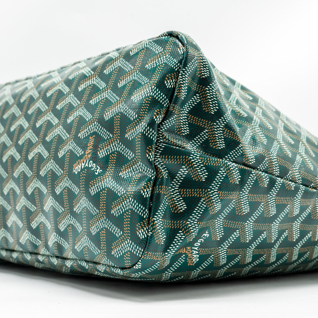 GOYARD BOHEME HOBO BAG GOYARDLINE CANVAS / CALFSKIN GREEN SHW