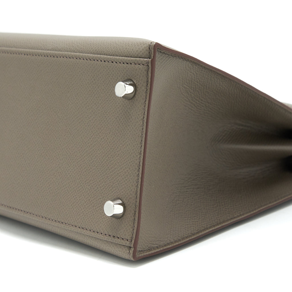 HERMES KELLY 28 EPSOM GRIS ETAIN SHW