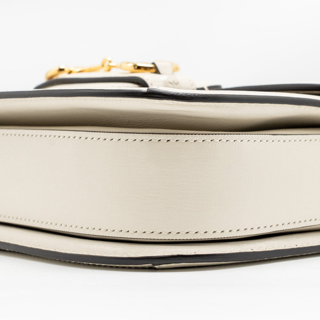 GUCCI HORSEBIT 1955 SHOULDER BAG GG SUPREME CANVAS/LEATHER BEIGE/WHITE GHW