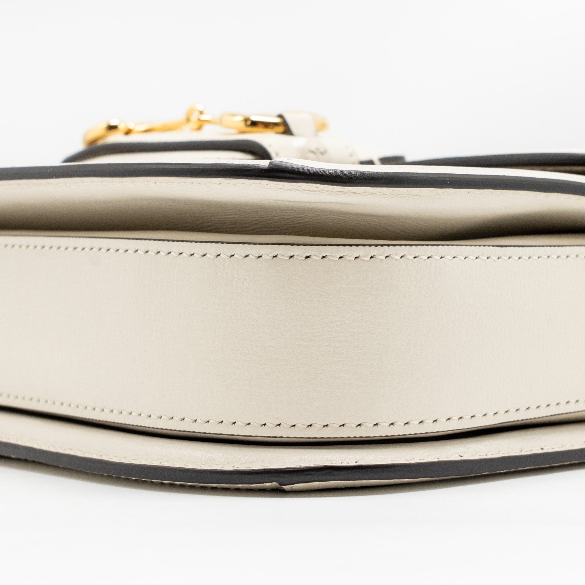GUCCI HORSEBIT 1955 SHOULDER BAG GG SUPREME CANVAS/LEATHER BEIGE/WHITE GHW