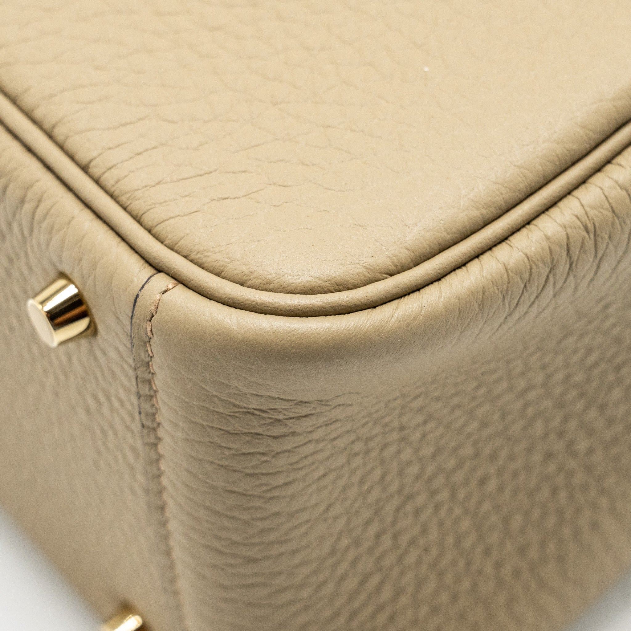 HERMES MINI LINDY II CLEMENCE 8Q BEIGE MARFA GHW