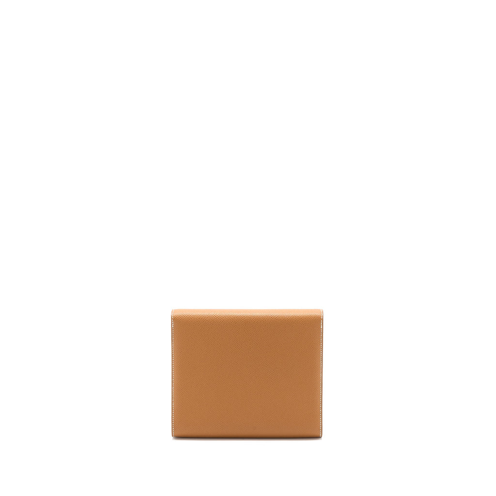 HERMES CLIC 16 WALLET EPSOM GOLD GHW