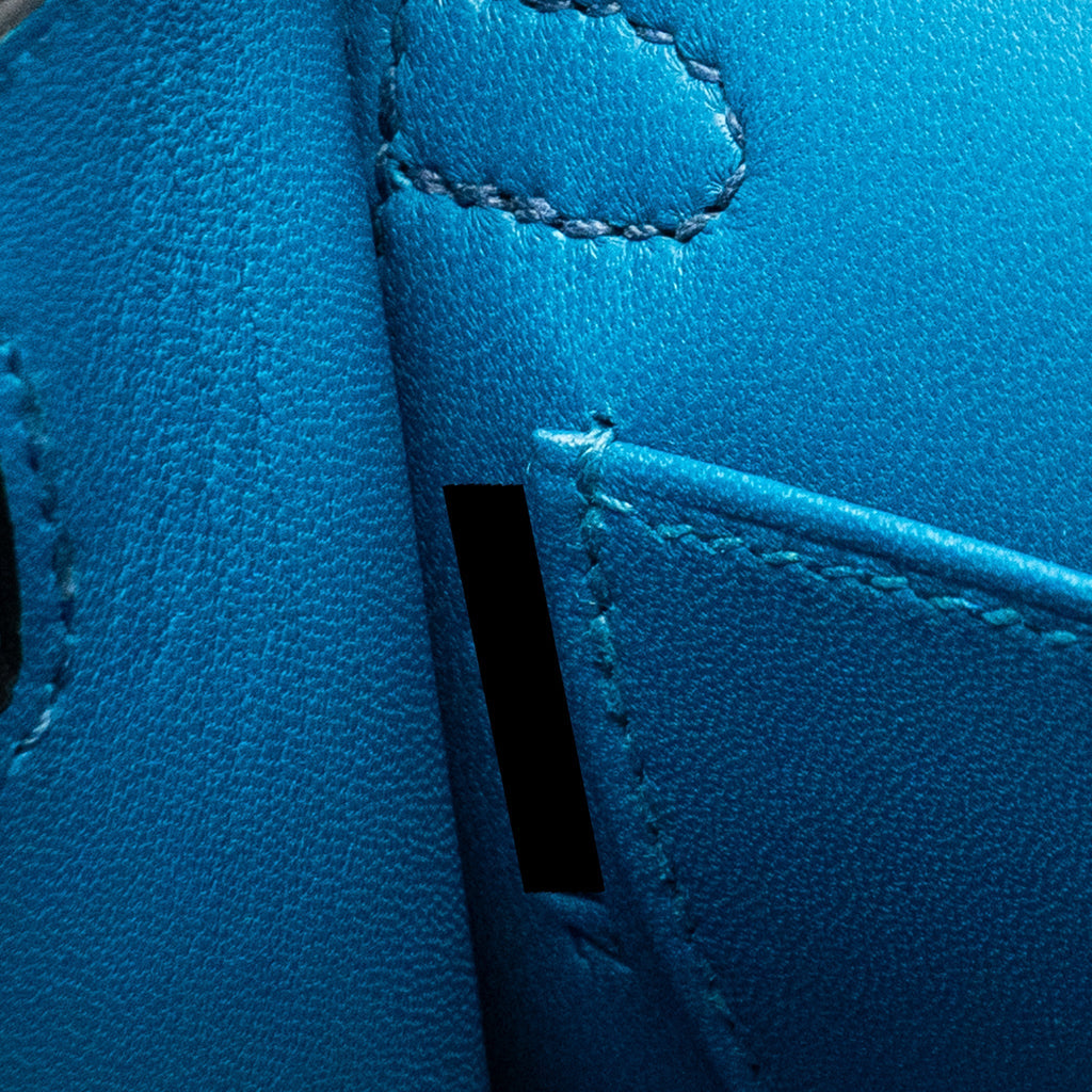 HERMES MINI KELLY CHÈVRE MYSORE DEEP BLUE/ BLUE IZMIR SHW