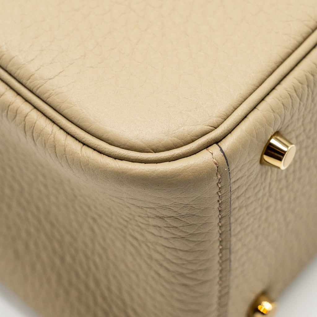 HERMES MINI LINDY II CLEMENCE 8Q BEIGE MARFA GHW