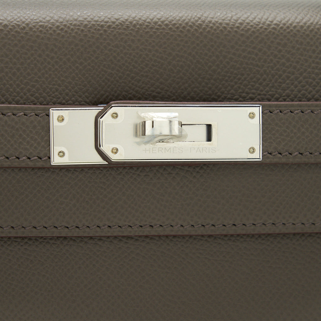 HERMES KELLY 28 EPSOM GRIS ETAIN SHW