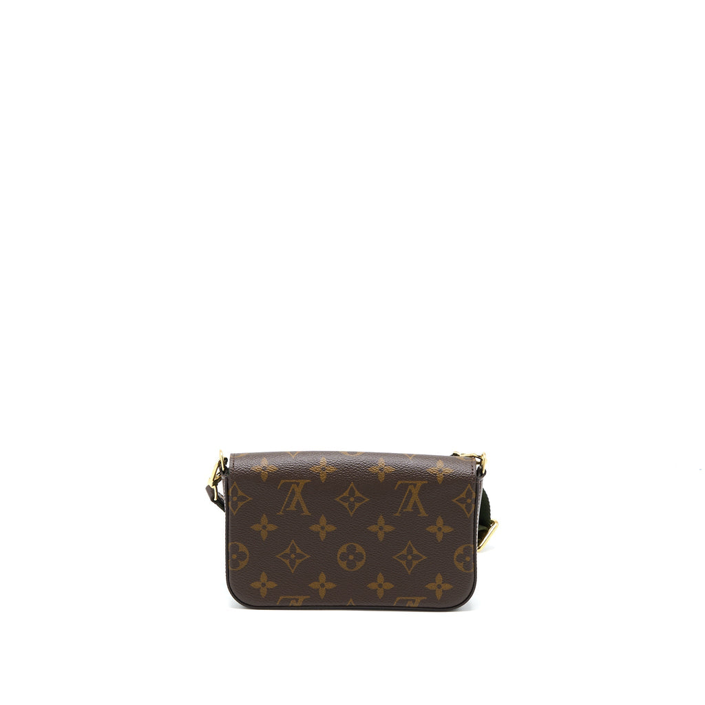 LOUIS VUITTON FELICIE STRAP & GO MONOGRAM CANVAS GHW