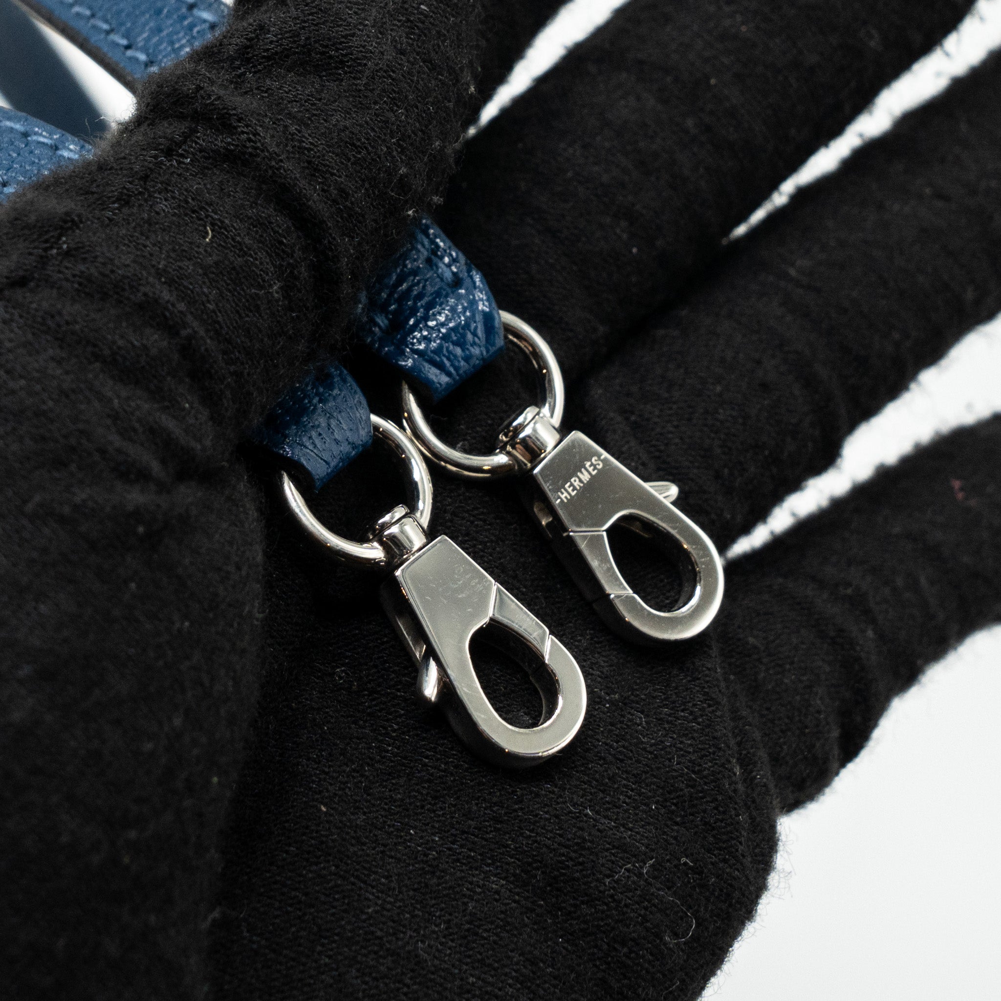 HERMES MINI KELLY CHÈVRE MYSORE DEEP BLUE/ BLUE IZMIR SHW